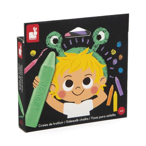 Janod J07417 6 db-os Aszfaltkréta 3 éves kortól