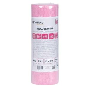 Törlőkendő, univerzális, 25 db, 23x39cm, DONAU "Home", rózsaszín 144014947 - Takarítás