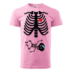 Póló Csontváz baba mintával - Rózsaszín M méretben 144019689 - Ajándék póló