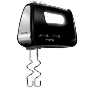 Kézimixer - 750W, Habverő, Dagasztószár, Fekete 144027062 - Kézi aprító, Kézi mixer, Gyümölcscentrifuga és préselő és Elektromos tésztagép