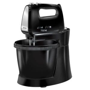 MPM Tálas mixer - 750W, Forgótállal, Fekete 144027067 - Kézi aprító, Kézi mixer, Gyümölcscentrifuga és préselő és Elektromos tésztagép