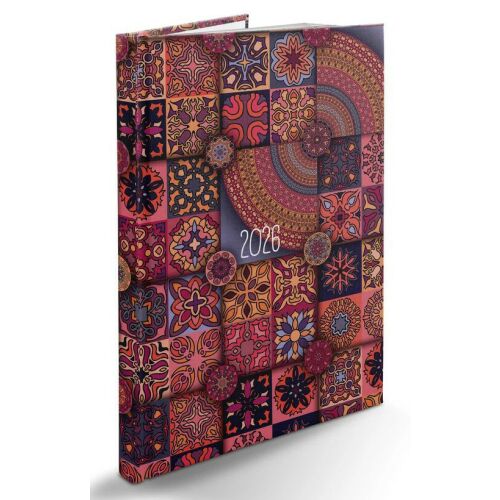 Realsystem határidőnapló, B/5, heti tervező, 2026, Picture mozaik