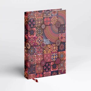 Realsystem határidőnapló, A/5, napi tervező, 2026, Picture mozaik 144027386 - Napló