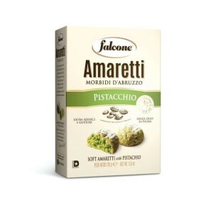 Falcone Amaretti Pistacchio, pisztáciás puha keksz 170g 144028779 - Keksz