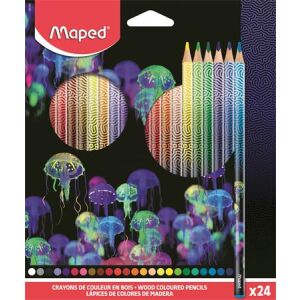 Színes ceruza készlet, háromszögletű, MAPED "Deepsea Paradise", 24 különböző szín 144029785 - Toll & Ceruza