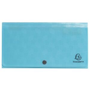 Harmonikamappa, 260x140 mm, PP, 7 rekeszes, EXACOMPTA "Pop'NCo", ciánkék 144029969 - Harmonika mappa