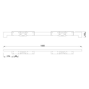 MILADESIGN lábazat alacsony Quark Q7214-K antracit 144030642 - Bútorláb