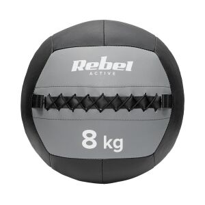 Rebel Active RBA-3107-8 - rehabilitációs medicinlabda, 8 kg, fekete/szürke 144033027 - Medicinlabda