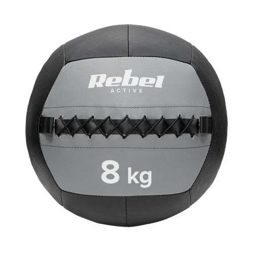 Rebel Active RBA-3107-8 - rehabilitációs medicinlabda, 8 kg, fekete/szürke 144033027