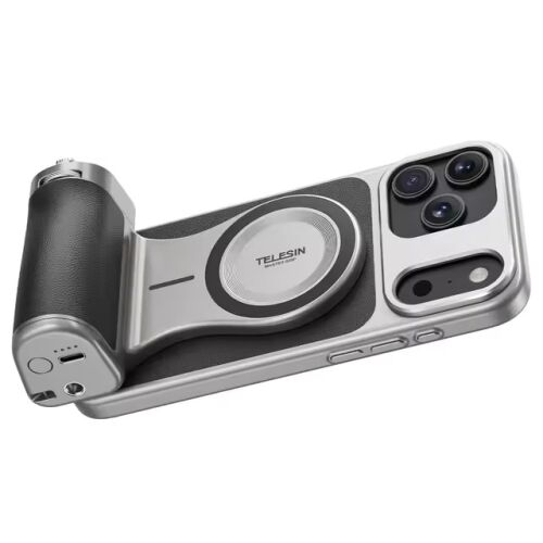 DSLR típusú mágneses markolat professzionális fotózáshoz – Telesin Master Kit, 3200 mAh akkumulátor, vezeték nélküli töltés, iPhone 17 Pro Max kompatibilis 144033741