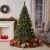 Pepita Premium artificial Christmas tree 2.2m with cones in decorated living room setting
