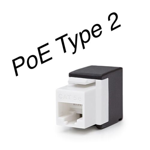 Keline CAT5e Keystone betét, szerszám nélküli szerelés, PoE Type 2