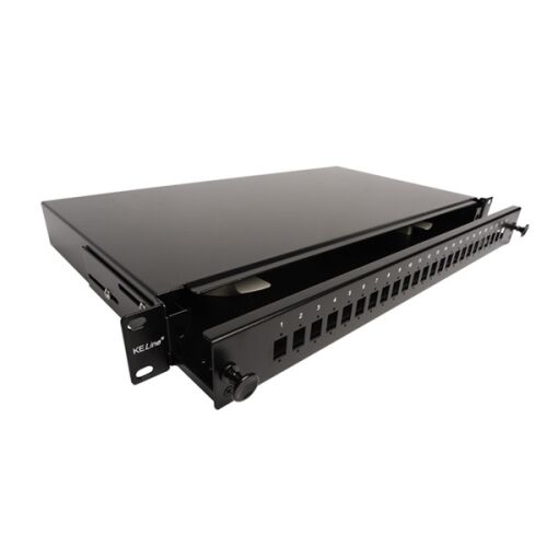 Keline 1U 24-Portos SC/LC/LSH Optikai Patch Panel
