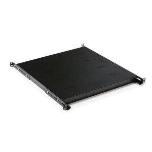 Keline 1U 350mm mély perforált rack polc, 50kg teherbírás - Informatikai szerelés kiegészítő