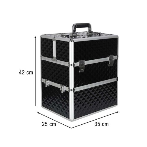 3 szintes zárható kozmetikai láda - 35x24x42cm 144040075