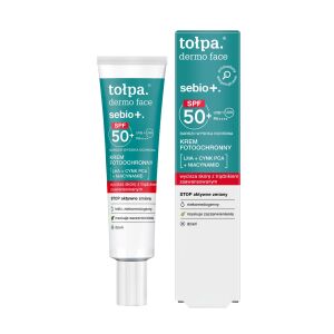 TOŁPA Dermo Face sebio+ Fényvédő krém SPF 50+ 40 ml 144040273 - Napfényvédő