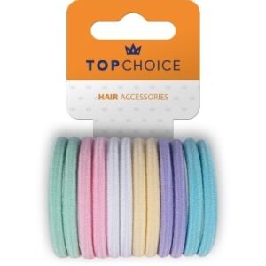 TOP CHOICE Hajgumik 12 darab - pasztell színek keveréke 144040285 - Szépség & Egészség