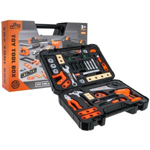 Jól felszerelt szerszámkészlet interaktív fúró-csavarozóval és szerszámos ládával