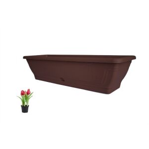 Virágláda Tálcával Magyar 60cm Barna 144067677 - Balkonláda