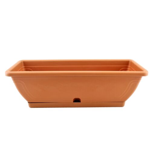 Virágláda+Alátét Viktória 50cm Terra 144067678