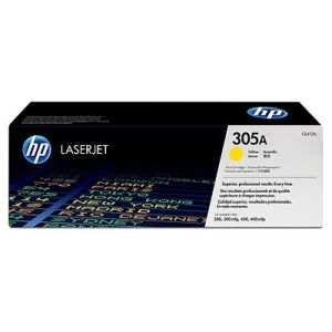 Oryginalny toner HP 305A LaserJet CE412A żółty standardowa pojemność 2600 stron 144073423 - Toner do drukarki