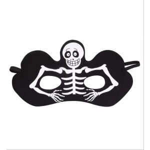 Maska na oczy z wzorem szkieletu 144077104 - Kostium dla dorosłych