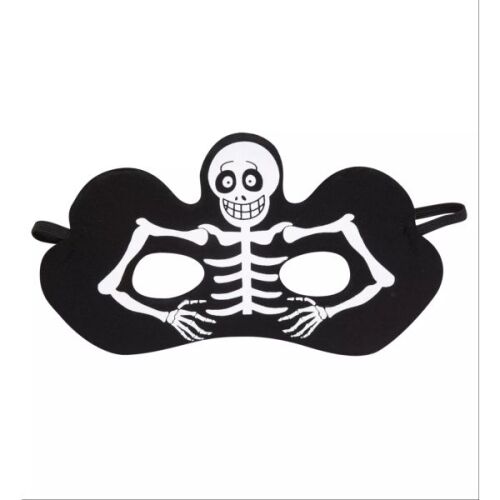 Maska na oczy z wzorem szkieletu