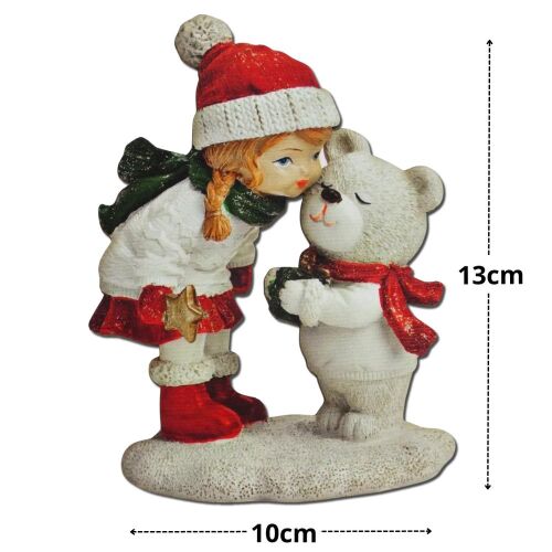 Nyomtatott dekorkarton - Kislány macival 10x13cm 144078343