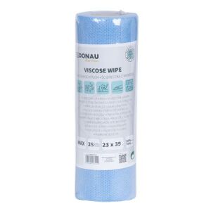 Törlőkendő, univerzális, 25 db, 23x39cm, DONAU "Home", kék 144080181 - Takarítás