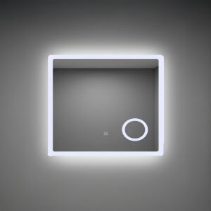 Oglindă de baie Leziter Liz 80 LED, 80x60 cm, oglindă tactilă cu senzor iluminat - Mobilier de baie