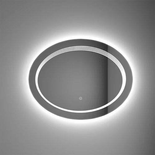 Leziter Ria 80 ovális LED fürdőszobai tükör érintésérzékelővel és hideg fehér fénnyel