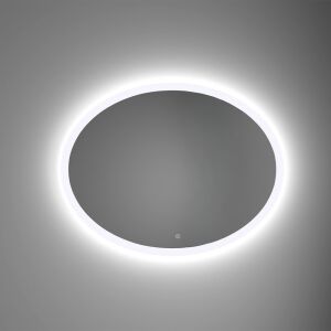 Leziter Dea 80 Ovális LED Fürdőszobai Tükör, 80x60 cm - Fürdőszoba bútor