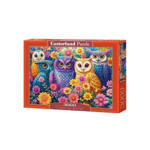 Castorland 3000 db-os puzzle - Virágok és baglyok (C-300723)