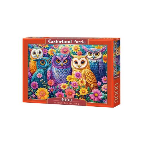 Castorland 3000 db-os puzzle - Virágok és baglyok (C-300723)