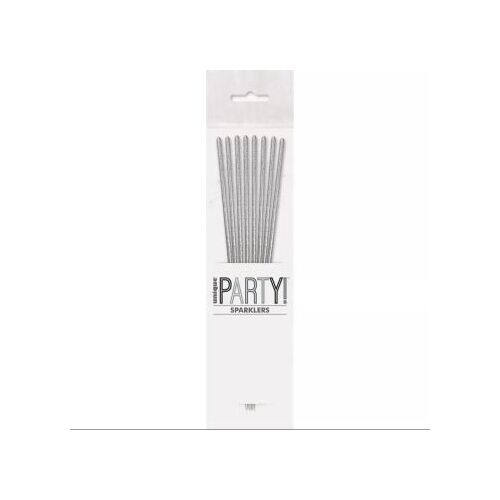 Artificii de tort - argintiu, 18 cm - set de 8 buc 144082439