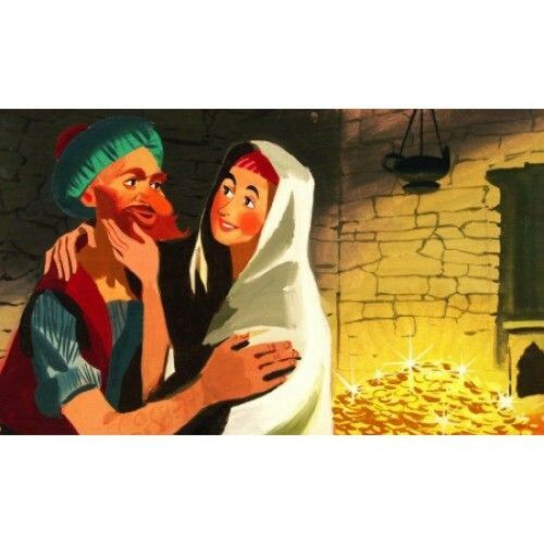 Ali Baba és a negyven rabló diafilm illusztráció - Diafilm