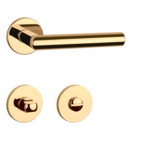 APRILE ARABIS Kreis R SLIM 7MM GOLD PVD Glänzendes goldfarbenes PVD WC 144082815 - Türknäufe & Türklinken