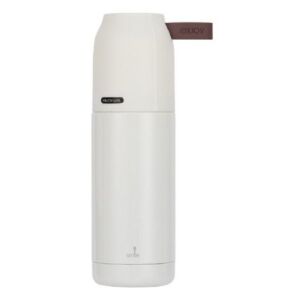 Fehér vákuum szigetelt termosz, 350ml kapacitás, forró és hideg italokhoz - Termosz és italtartó