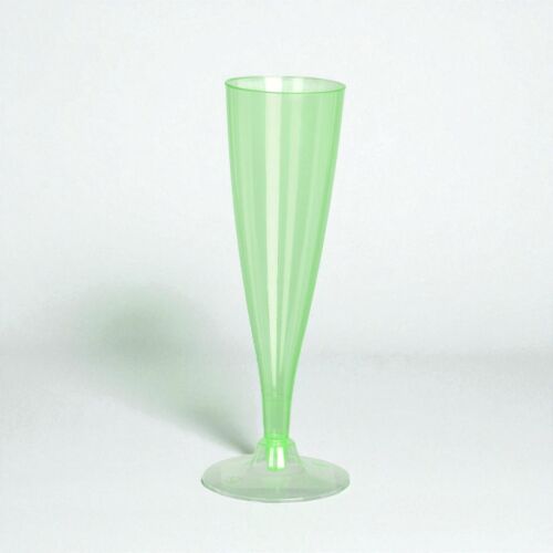 Parti pezsgős pohár 4db, műanyag, 130ml - zöld színben 144083759