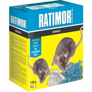 RATIMOR® Brodifacoum granulátum - 140g, egerek és patkányok ellen 144085853 - Kártevőirtó