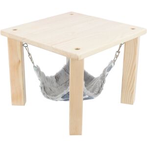 Trixie Sunny shelter/platform with hammock | Fekhely (szürke, színes) tengerimalac és nyulak részére - 28×24×28 cm 144086258 - Rágcsáló fekhely