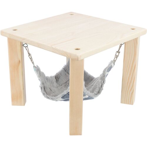 Trixie Sunny shelter/platform with hammock | Fekhely (szürke, színes) tengerimalac és nyulak részére - 28×24×28 cm 144086258