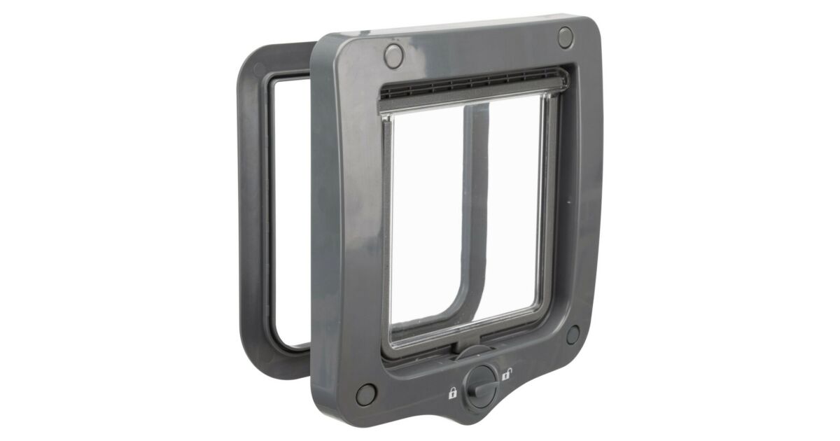 Two Way Flap Trixie | 2-Way Flap Door - kutya és macskaajtó (szürke) - 20x22cm ...