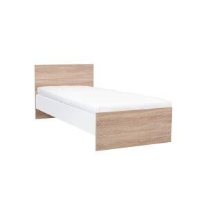 Miami egyszemélyes ágy 90x200 cm sonoma tölgy-fehér 144089672 - Ágy
