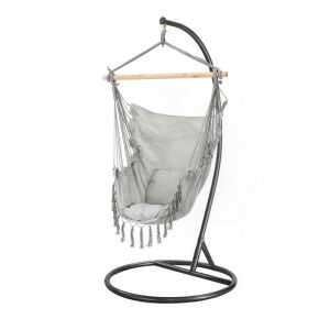 Puerto függőszék állvánnyal szürke-fekete 144089711 - Függőszék