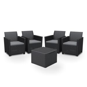 Claire II 4 személyes kerti bútor garnitúra 144090012 - Kerti garnitúra