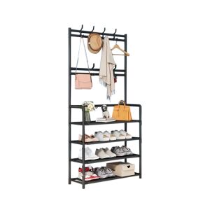 Előszobafal ruhaállvány LRA-02 fekete 144090026 - Fogas