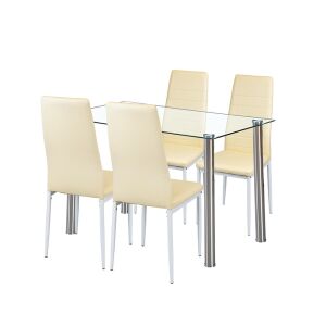 Nolen 4+1 étkező garnitúra bézs 144090154 - Étkező bútor