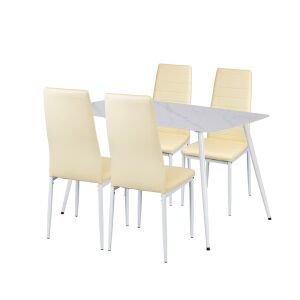 Jenna 4+1 étkező garnitúra bézs 144090206 - Étkező bútor