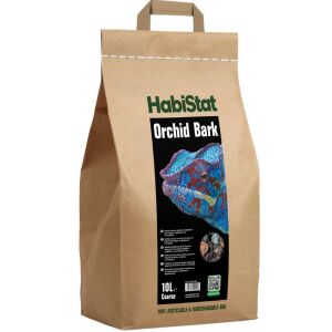 HabiStat | Orchid Barck Coarse | Természetes durva szemű kéreg terráriumi növények és hüllők számára - 10 L 144092012 - Hal- & Hüllőtartás